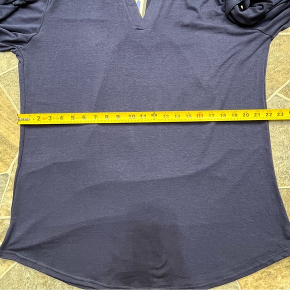 Lildy Roll Up Sleeve Tunic Top - Picture 9 of 11